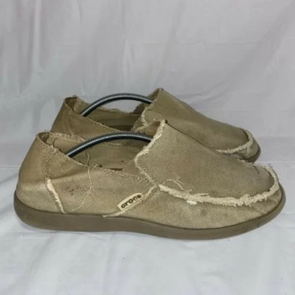 CROCS | Shoes | Crocs Santa Cruz Khakislipon Loafers Shoes  display picture 1